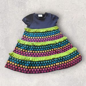 Hanna Andersson Sweater Short Sleeve Dress, Size 100  (4)